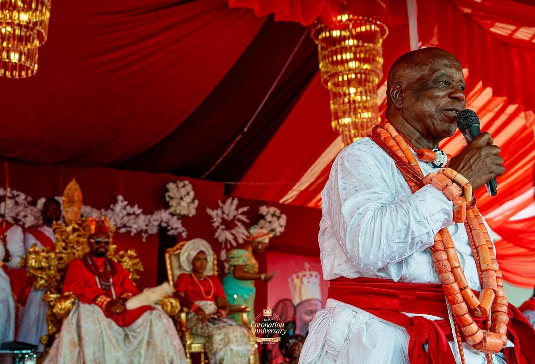 Regal attire and radiant hues