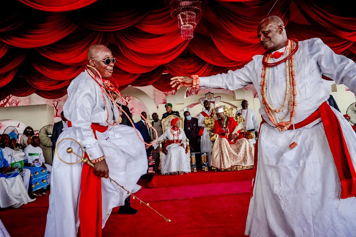 Traditional dance performance during the ceremony